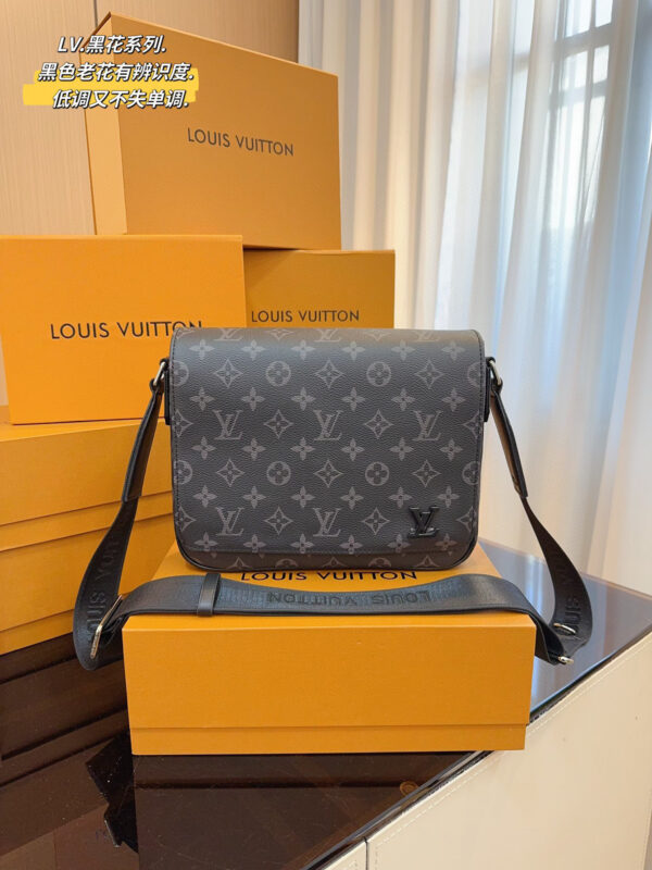 LV District PM Monogram Eclipse coated canvas