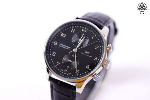 IWC Schaffhausen Chronograph Automatic – Black, Stainless-Steel Case