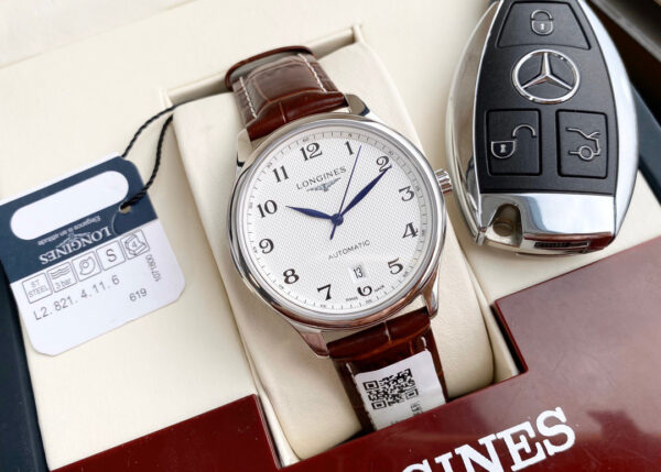 Longines Master Collection, 39 mm, Brown Alligator strap