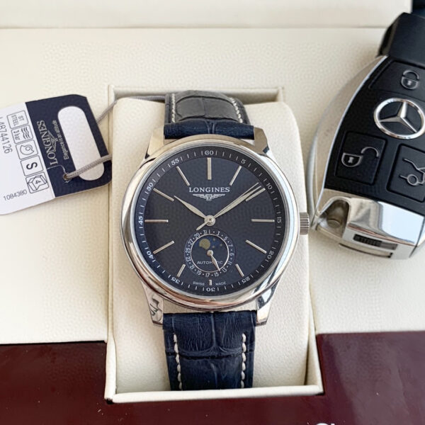 Longines Master Collection, 40 mm, Black Alligator strap