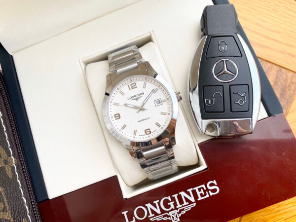 Longines Sport Conquest, 40 mm, steel strap