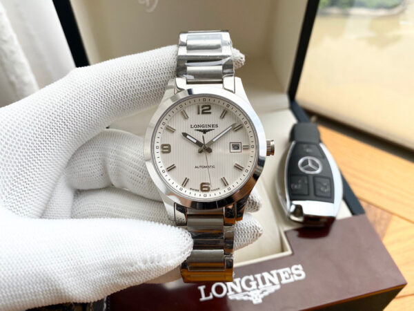 Longines Sport Conquest, 40 mm, steel strap