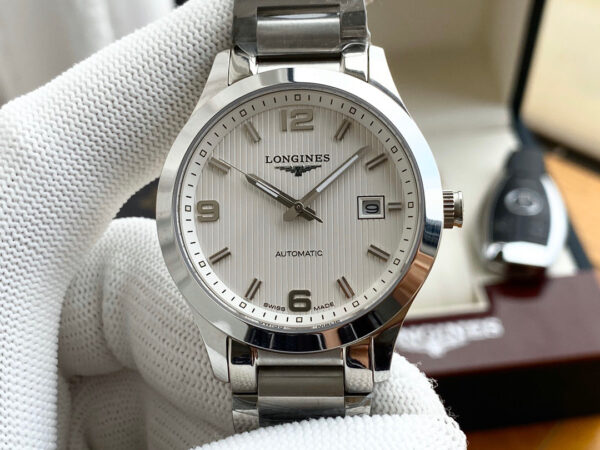 Longines Sport Conquest, 40 mm, steel strap