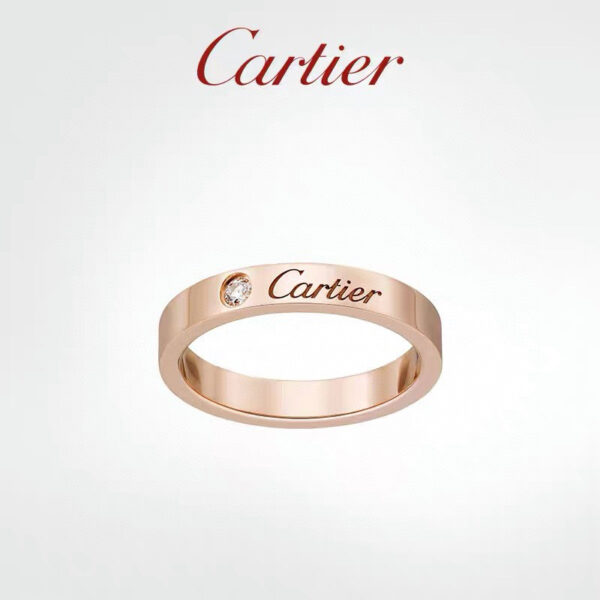 Cartier Love Diamond Ring, Pink Gold