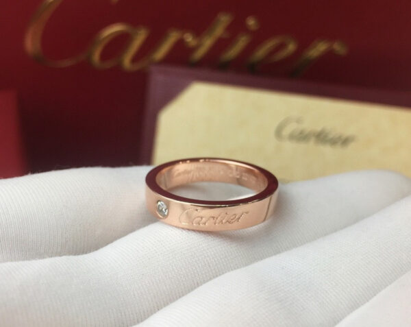 Cartier Love Diamond Ring, Pink Gold