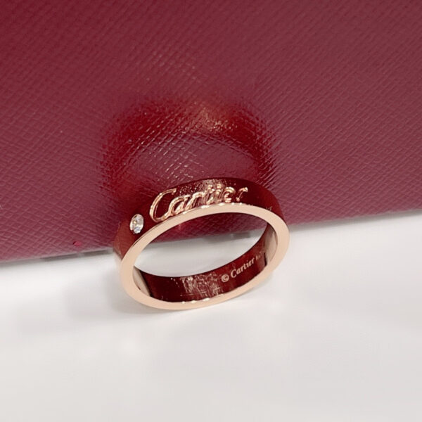 Cartier Love Diamond Ring, Pink Gold