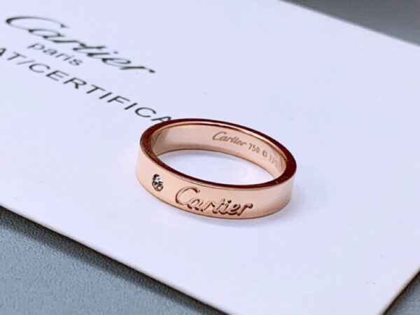 Cartier Love Diamond Ring, Pink Gold