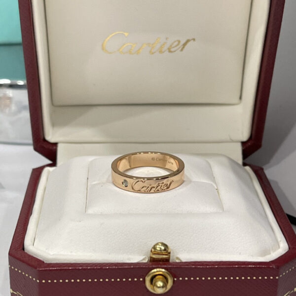 Cartier Love Diamond Ring, Pink Gold