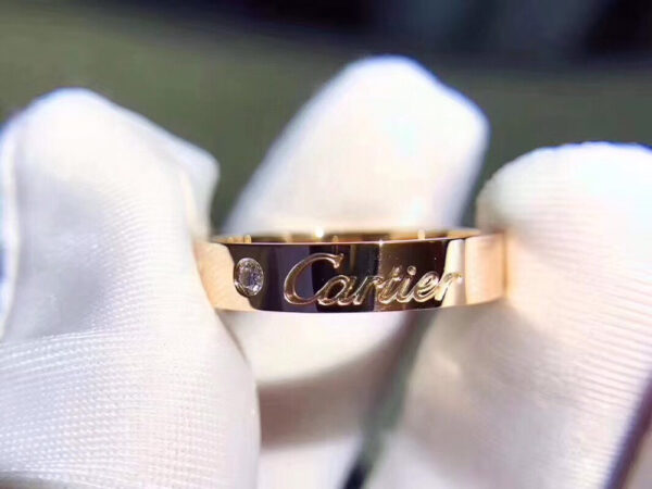 Cartier Love Diamond Ring, Pink Gold