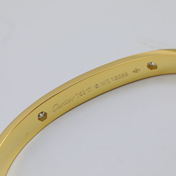 Cartier Love Bracelet, Yellow Gold, 4 Diamonds