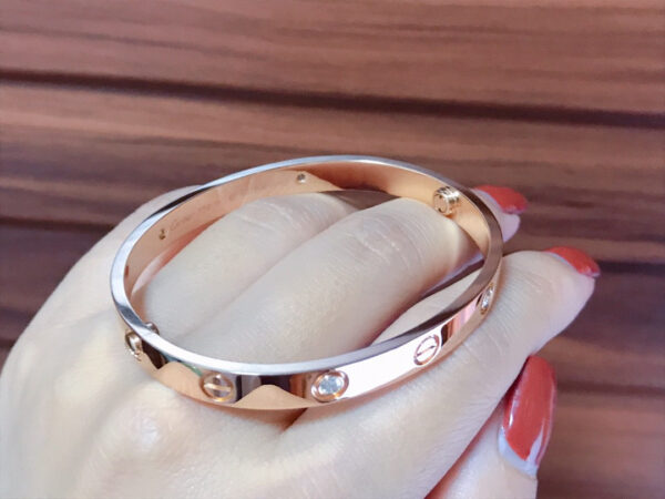 Cartier Love Bracelet, Pink Gold, 4 Diamonds