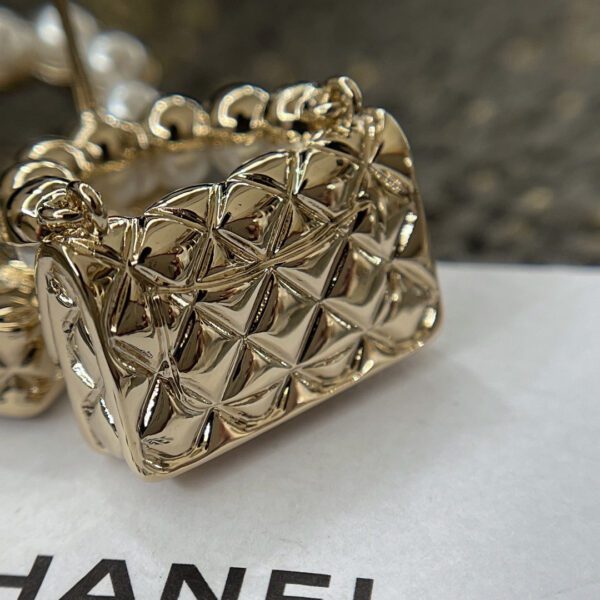 Chanel Pearl Earrings, Bag Shaped