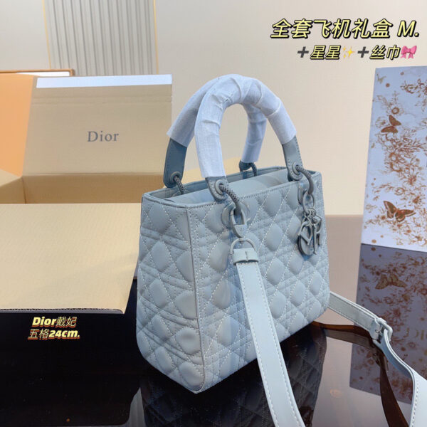 Dior Lady - Ultramatte Cannage Calfskin -- 4 Colors & 3 Sizes