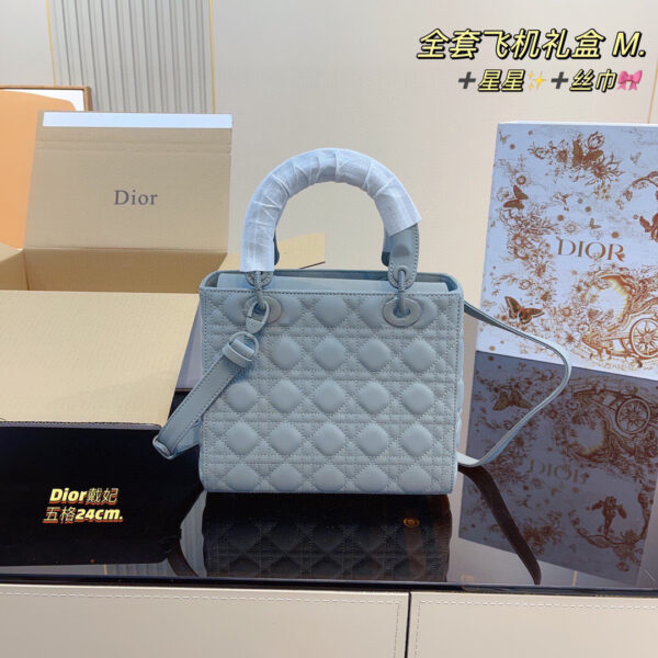 Dior Lady - Ultramatte Cannage Calfskin -- 4 Colors & 3 Sizes