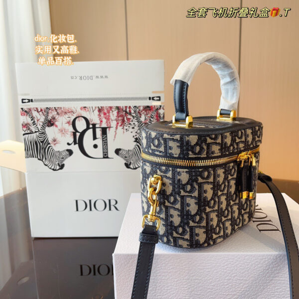 Dior Small CD Signature Vanity Case -- 3 Colors