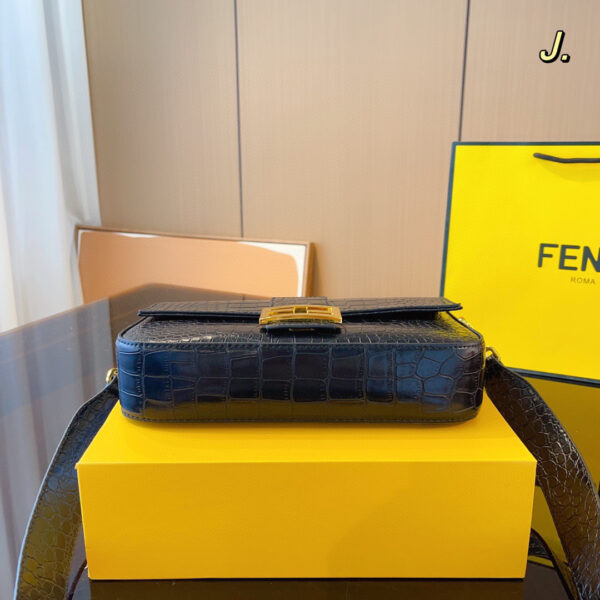 Fendi Baguette with Crocodile Skin Pattern