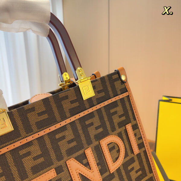 Fendi Sunshine Small  FF jacquard fabric bag