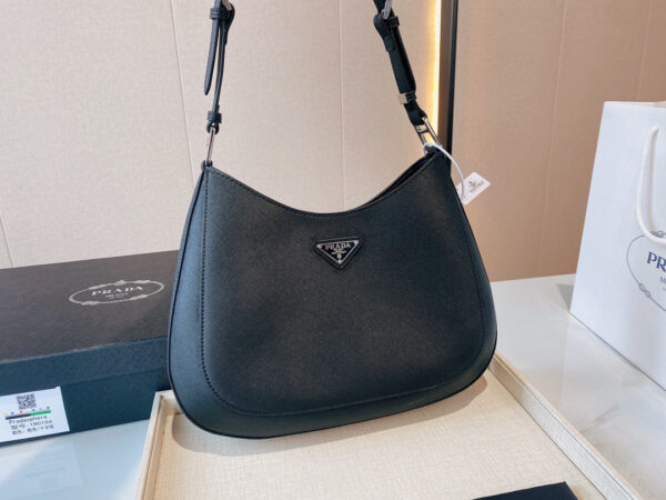 Prada Cleo Brushed Leather Shoulder Bag