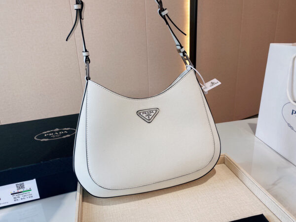 Prada Cleo Brushed Leather Shoulder Bag