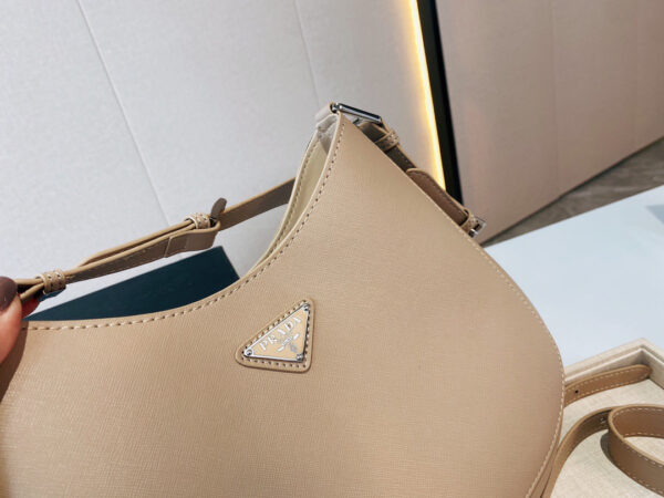 Prada Cleo Brushed Leather Shoulder Bag