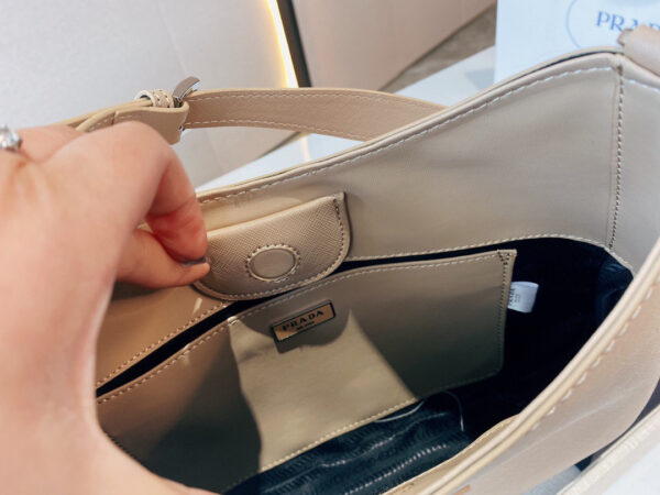 Prada Cleo Brushed Leather Shoulder Bag