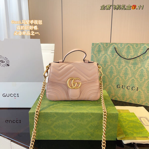 Gucci GG Marmont Top Handle Bag -- 4 Colors