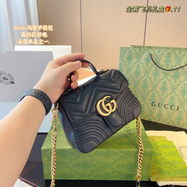 Gucci GG Marmont Top Handle Bag -- 4 Colors