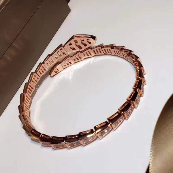 BVLGARI Serpenti Viper Bracelet, Rose Gold/ White Gold