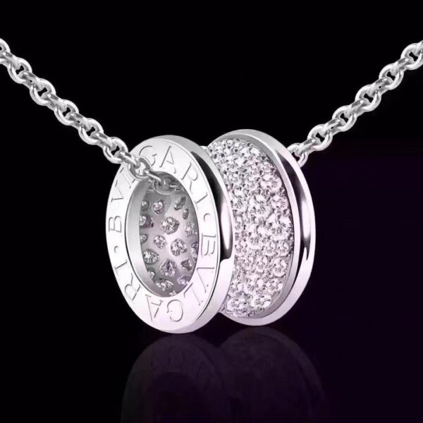 BVLGARI B.Zero1 Necklace, Diamonds on the Spiral, 2 Colors