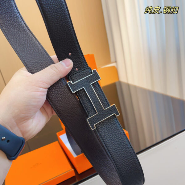 Hermès Leather Belt (Leather Logo)