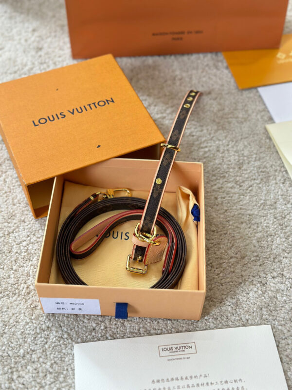 LV Pet Collar + Leash (2 in 1)