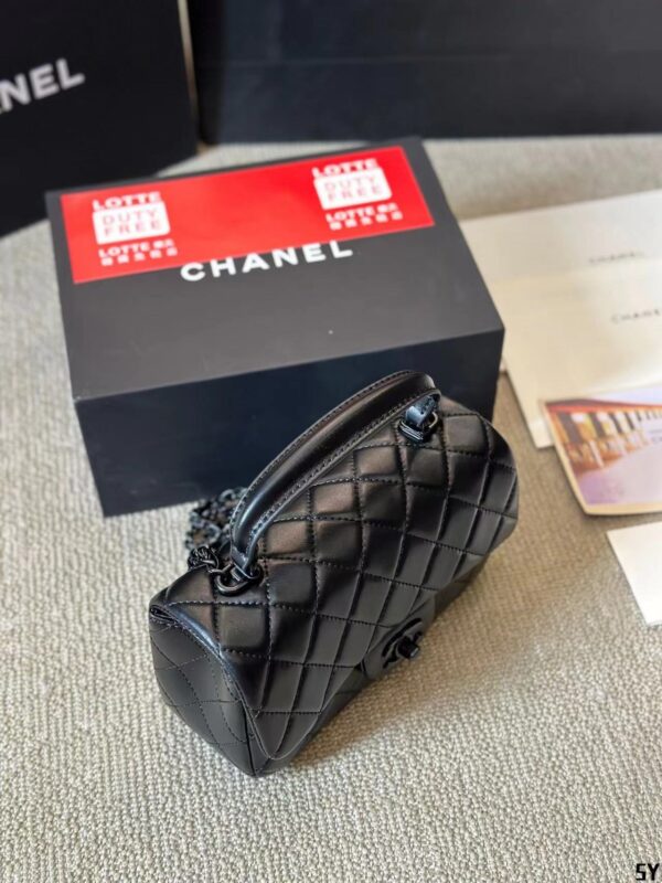 Chanel Mini CF with Black Metal & Handle