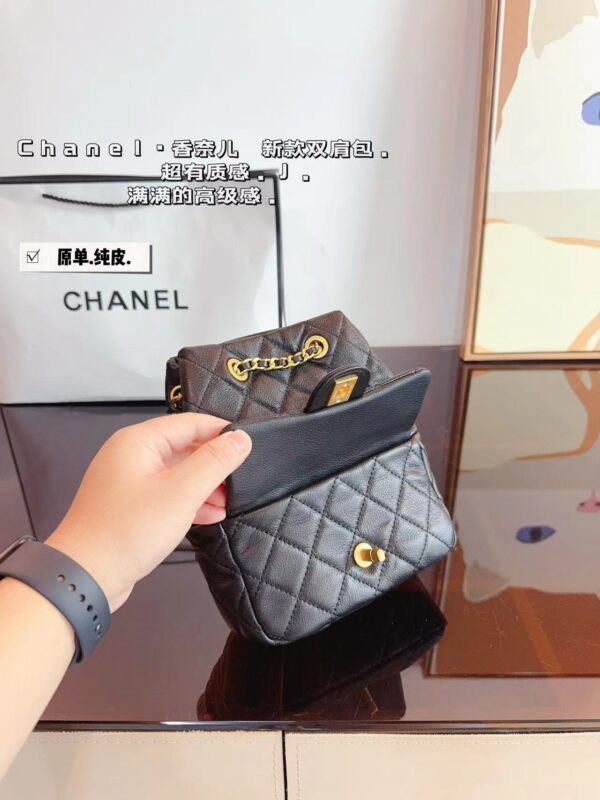 Chanel 24SS Grained Lambskin Mini Backpack